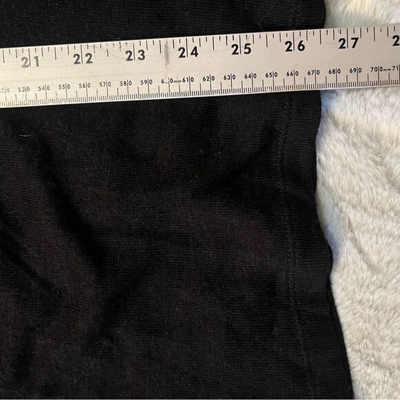 Olivia Moon Cowl Neck Light Sweater Womens Large Black - Picture 5 of 8